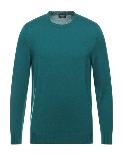 Drumohr Sweaters In Emerald Green