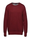 DRUMOHR DRUMOHR MAN SWEATER BRICK RED SIZE 44 MERINO WOOL,14037400PO 6