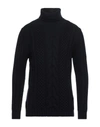 Alpha Studio Turtlenecks In Dark Blue