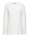 Alpha Studio Sweaters In White