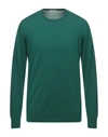 Paolo Pecora Sweaters In Emerald Green