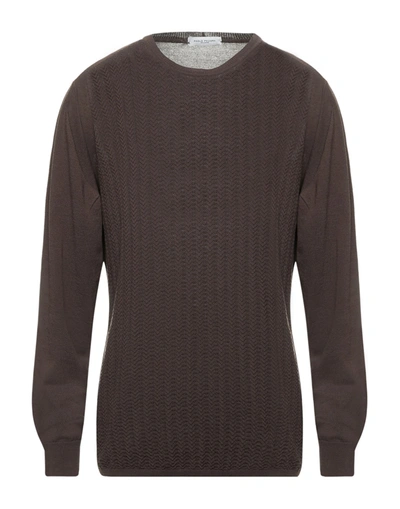 Paolo Pecora Sweaters In Brown