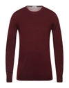 Paolo Pecora Sweaters In Maroon