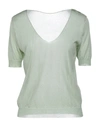 Roberto Collina Sweaters In Light Green