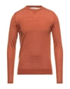 Grey Daniele Alessandrini Sweaters In Rust