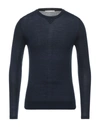 Grey Daniele Alessandrini Sweaters In Blue