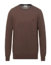 Brooksfield Sweaters In Brown