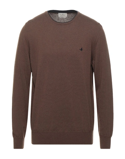 Brooksfield Sweaters In Brown
