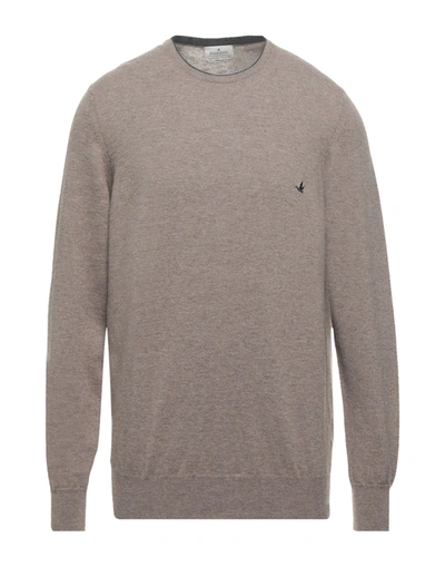 Brooksfield Sweaters In Dove Grey