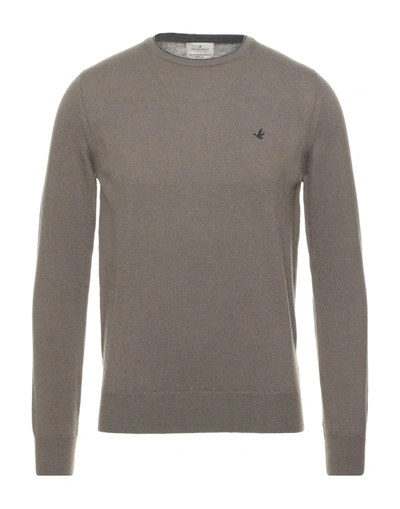 Brooksfield Sweaters In Khaki