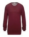 Brooksfield Sweaters In Maroon