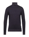 Alpha Studio Turtlenecks In Dark Purple