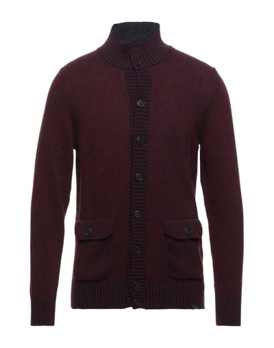Brooksfield Cardigans In Maroon