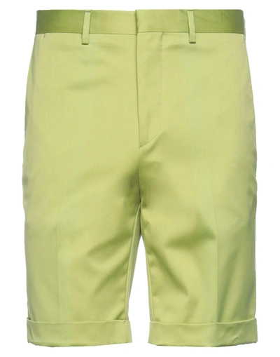 Brian Dales Man Shorts & Bermuda Shorts Acid Green Size 38 Cotton, Polyester, Lycra