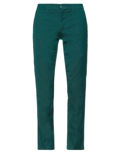 Carhartt Pants In Emerald Green