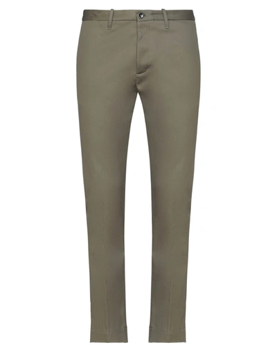 Nine:inthe:morning Nine In The Morning Man Pants Military Green Size 36 Cotton, Polyurethane