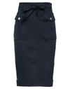 Manila Grace Midi Skirts In Black