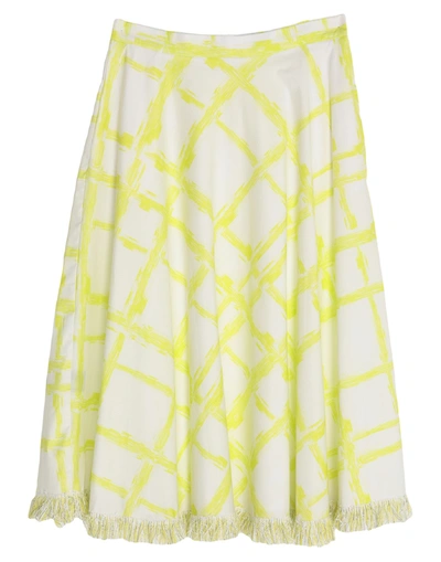 Bruno Manetti Midi Skirts In Green