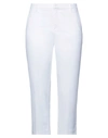 Haikure Woman Pants Ivory Size 27 Cotton, Elastolefin In White