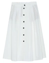 Incotex Midi Skirts In White