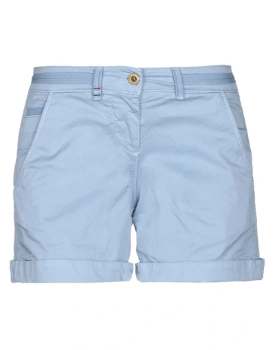 Aeronautica Militare Woman Shorts & Bermuda Shorts Sky Blue Size 2 Cotton, Elastane