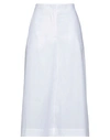 Msgm Cropped Pants In White