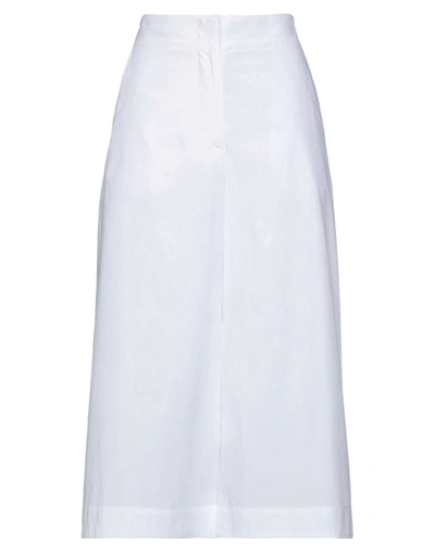 Msgm Cropped Pants In White