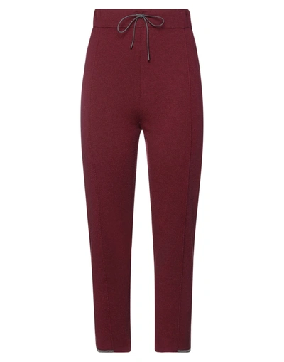 Fabiana Filippi Pants In Maroon