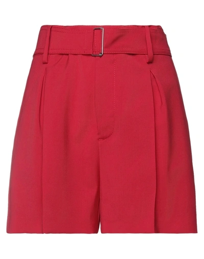 Ndegree21 Woman Shorts & Bermuda Shorts Red Size 8 Virgin Wool