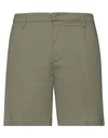 Dondup Cotton Manheim Shorts With Loops In Green