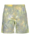Msgm Shorts & Bermuda Shorts In Acid Green