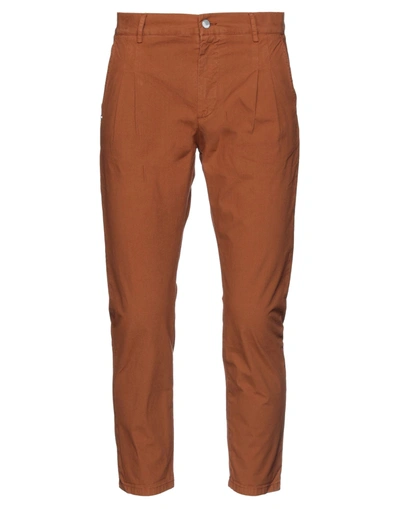 Grey Daniele Alessandrini Pants In Brown