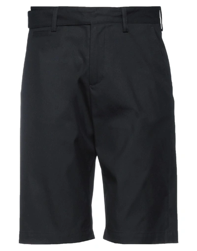 Off-white Slide-buckled Bermuda Shorts In Black