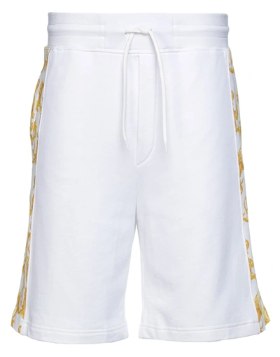 Versace Jeans Couture Man Shorts & Bermuda Shorts White Size M Cotton