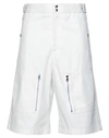 Alexander Mcqueen Man Shorts & Bermuda Shorts White Size 31 Cotton
