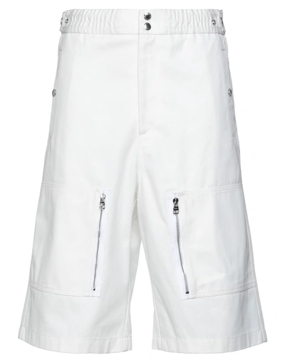 Alexander Mcqueen Man Shorts & Bermuda Shorts White Size 31 Cotton