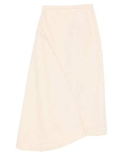 Ndegree21 Denim Skirts In Ivory