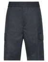 Neil Barrett Man Shorts & Bermuda Shorts Black Size 36 Cotton, Polyamide
