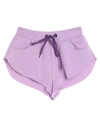 NATASHA ZINKO NATASHA ZINKO WOMAN SHORTS & BERMUDA SHORTS LILAC SIZE XS COTTON, POLYESTER,13588717OP 4