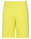 Armani Exchange Man Shorts & Bermuda Shorts Yellow Size 30 Cotton, Elastane
