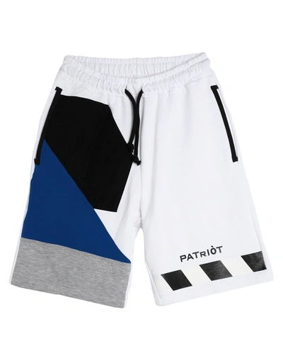 Patriòt Man Shorts & Bermuda Shorts White Size M Cotton