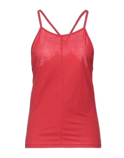 Merci .., Woman Tank Top Azure Size S Viscose, Nylon In Blue