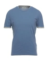 Alpha Studio T-shirts In Slate Blue