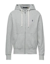 Polo Ralph Lauren Gray Cotton Sweatshirt In Grey