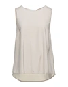 Le Tricot Perugia Tops In Light Grey