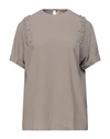 Ndegree21 Blouses In Khaki