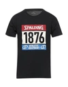 Spalding T-shirts In Black
