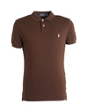 Polo Ralph Lauren Polo Shirts In Dark Brown