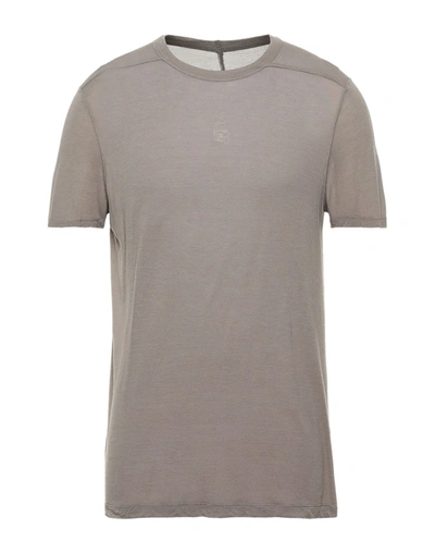 Rick Owens T-shirts In Khaki