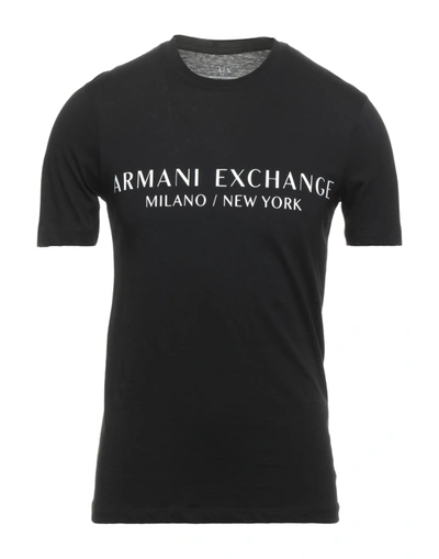 Armani Exchange T-shirts In Black